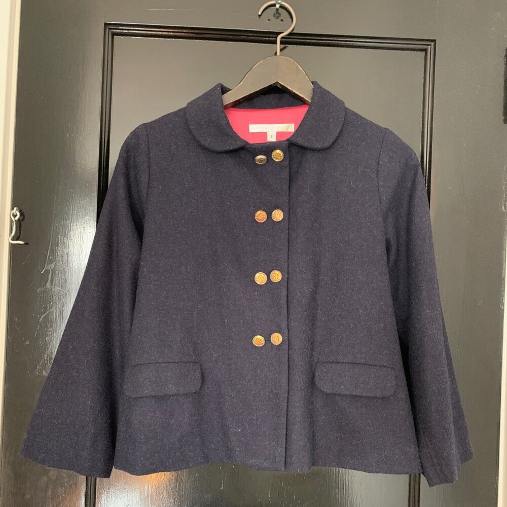 Erica Tanov Navy Wool Jacket